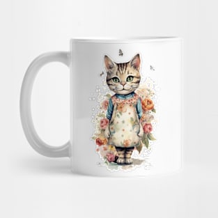 Cat with flower Mug